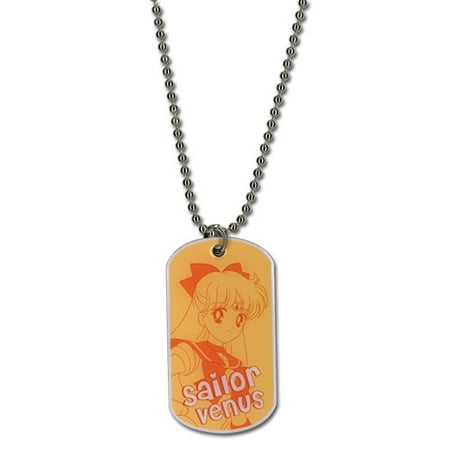Sailor Moon Venus Dog Tag Anime Cosplay Necklace