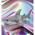 thumbnail image 5 of DolliBu Wild Collection Shark Stuffed Animal with Silver Cross Plush - Baptism Gifts for Boys and Girls, Dedication Christening Gifts Plush Prayer Toy Healing Stuffed Animal - 20 Inches, 5 of 6