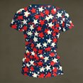 thumbnail image 6 of KDDYLITQ Womens U.s. 250th Anniversary Tshirt Freedom 250 Years Birthday Short Sleeve Tops July 4th Usa Flag 4th Of July T-Shirts 250th Birthday 2026 Crew Neck Blouses Blue XL, 6 of 8