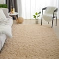 thumbnail image 4 of Homore Super Soft Area Rugs Fluffy Carpets for Bedroom Kids Girls Boys Living Room 4' x 5.3' , Light Khaki, 4 of 5