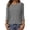 Dark Gray, variant on Kingdiese Women's 3/4 Sleeve T Shirt Loose Fit And Stylish Ladies Long Sleeve Dressy Tops, Size S
