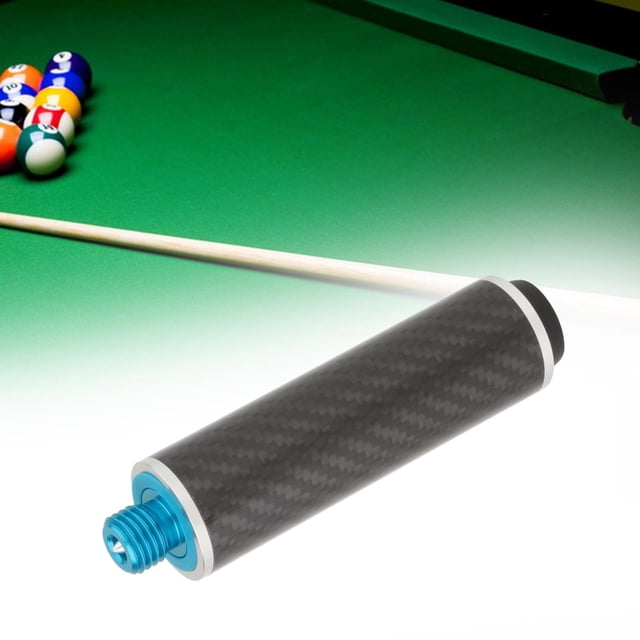 Extensión de tacos de billar, extensor de palo de billar, reproductor de entrenamiento, diámetro de fibra de carbono de 1,3 pulgadas, eje de conexión 4 pulgadas