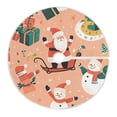 thumbnail image 6 of Yayeee Christmas Tree Skirt 35 inches for Xmas Tree Holiday Party Decoration, Pink Christmas Santa, 6 of 6