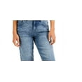 thumbnail image 2 of Style & Co Women's Denim Raw Edge Bermuda Shorts Blue Size 6, 2 of 3
