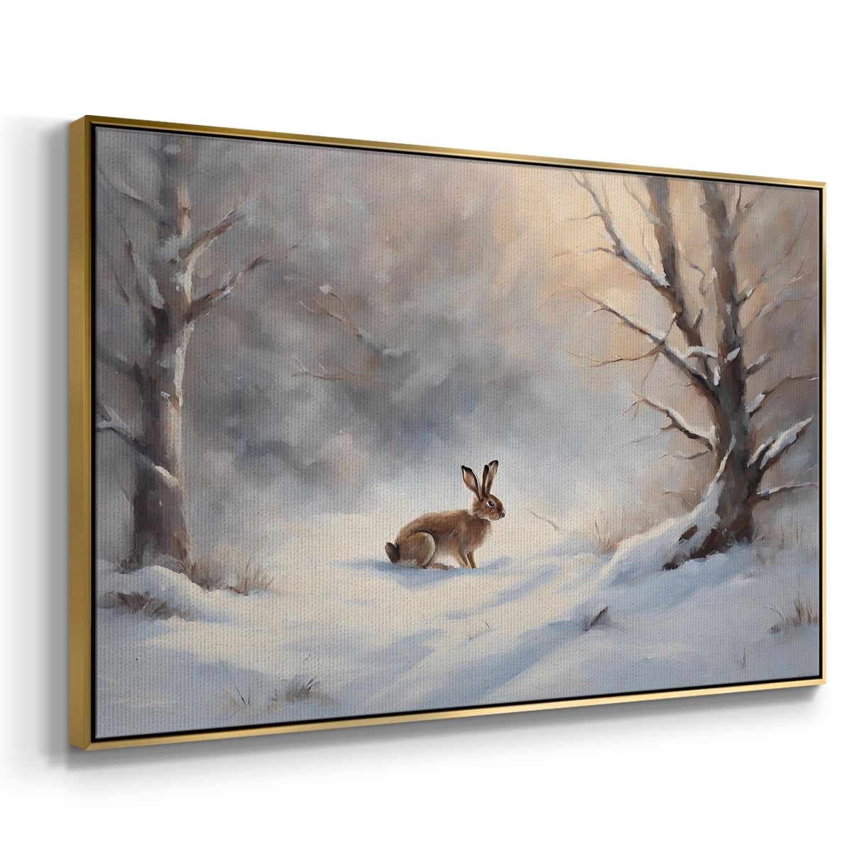 Vintage Landscape-CCVII By Wexford Home Framed in Gold Wood Gallery Wrapped Canvas 25 in. x 37 in.