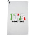 thumbnail image 1 of Italy Shooting - Olympic Games - Rio - Flag Golf Towel with Carabiner Clip, 1 of 5