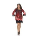 thumbnail image 5 of White Mark PS803-30-2XL Plus Lenora Dress, Navy - 2XL, 5 of 6