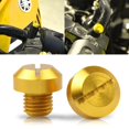 thumbnail image 3 of Redempat Enhanced Performance M10x25 Rearview Mirrors Thread Hole Plug Screw Bolts Gold Positive 10mm 1Set, 3 of 6