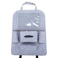 thumbnail image 2 of under $5 Usloyux Felt Car Seat Back Organizer, Kick Mats Car Back Seat Protector for Kids, Storage for Tissue, Box, Pen, Toy, Automobile Road Trip Accessories for SUV, 2 of 7