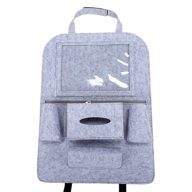 Car Seat Back Organizer, Hanging Back Seat Storage Bag with Multiple Pockets, Foldable Car Interior Organizer for Vehicle, SUV, Truck, and Outdoor Use