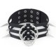 thumbnail image 1 of en capas, collar de remache gótico, collar de piel sintética negra, joyería de cosplay para mujer, Cuero, Sin gemas. ShuxiuWang  1327537099185, 1 of 5