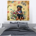 thumbnail image 3 of Rottweiler Celebrates Spring and Enjoys a Happy Easter Tapestry Rottie Dog Lover Gifts Idea Wall Hanging Backdrop Home Decor - 02001, 3 of 5