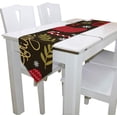 thumbnail image 3 of SKYSONIC Rectangle Mittens Hot Drinks Branches Printed Table Runner 13x90in for Wedding Birthday Holiday, 3 of 5