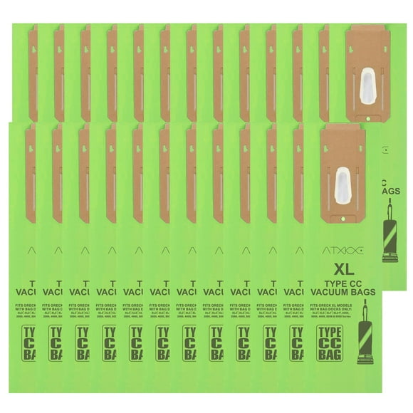 Bolsas de aspiradora ATX-KXE tipo CC para Oreck XL Upright x25