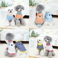 thumbnail image 4 of Yidarton Fall/Winter Pet Clothes Small Dog Teddy Bomei Hey Nose Dress Multicolor Dog Clothing Pet Clothes light blue L, 4 of 9