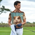 thumbnail image 3 of Honeii Hot Air Balloon Guinea Pig print Polo Shirt, a classic short-sleeved, button-down golf shirt designed for men3X-Large, 3 of 6