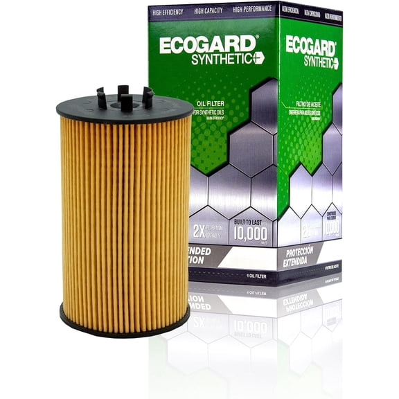 ECOGARD S10213 Premium Cartridge Engine Oil Filter for Synthetic Oil Fits Mercedes-Benz C63 AMG 6.3L 2008-2015, E63 AMG 6.3L 2007-2011, S63 AMG 6.3L 2008-2010, SLS AMG 6.3L 2011-2015