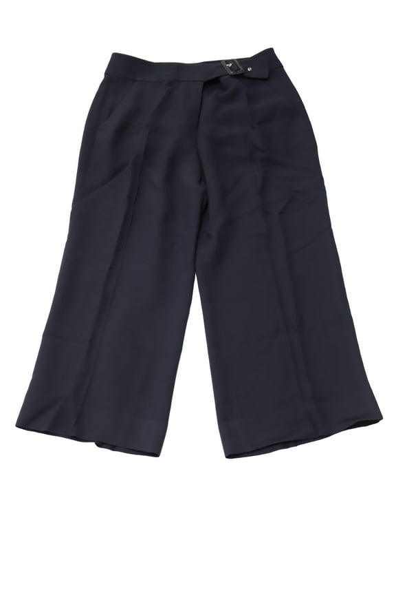 Pre-Owned A.L.C. Madeleine Buckle High-Waist Trouser in Black Viscose