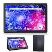 Android 10 Tablet with Case 3GB RAM 32GB Storage WiFi Tablets 10 Inch Voice Control with Google Assistant Dual Speakers Dual Cameras Black
