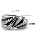 thumbnail image 2 of Luxe Jewelry Designs Women's High Polished Stainless Steel No Stone Engagement Ring - Size 9 (Pack, 2 of 4