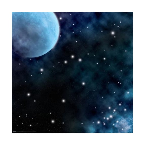 36" x 36" Vinyl Game Mat - Ice Comets/Fiery Nebula Great Condition