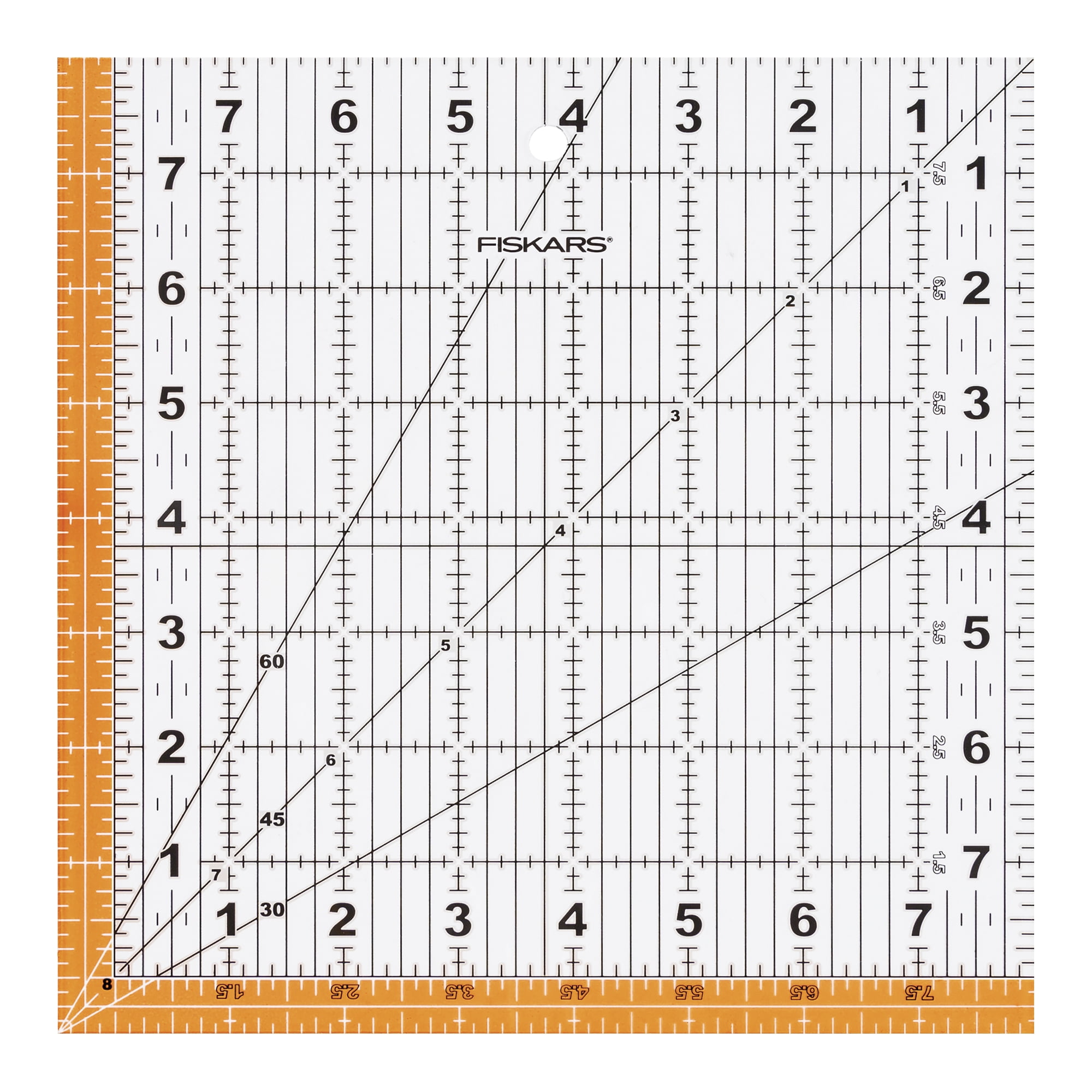 Fiskars Square Acrylic Ruler, 8.5 x 8.5 inch
