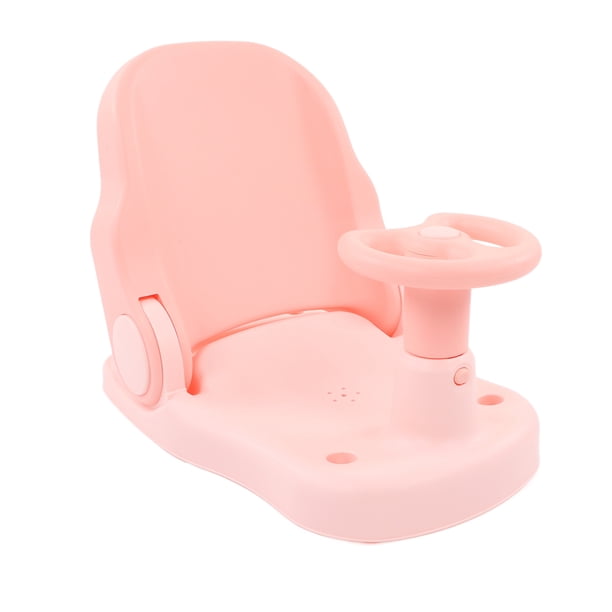 Asiento de baño para bebé, antideslizante, ajustable, de seguridad, para bañera de bebé, silla de ducha para bebés y niños pequeños, color rosa