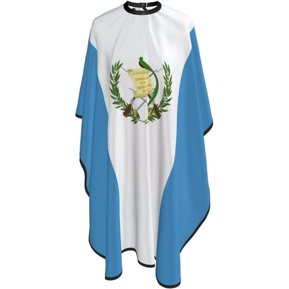 The National Flag Of The Republic Of Guatemala Salon Barber Cape - Professional Hairdressing Waterproof Hair Cutting Cape With Adjustable Snap Closure-Haircut Apron-55''X66''