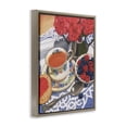 thumbnail image 4 of Stupell Industries Berries & Tea Party Food & Beverage Painting Brown Floater Framed Art Print Wall Art, 17 x 21, 4 of 10
