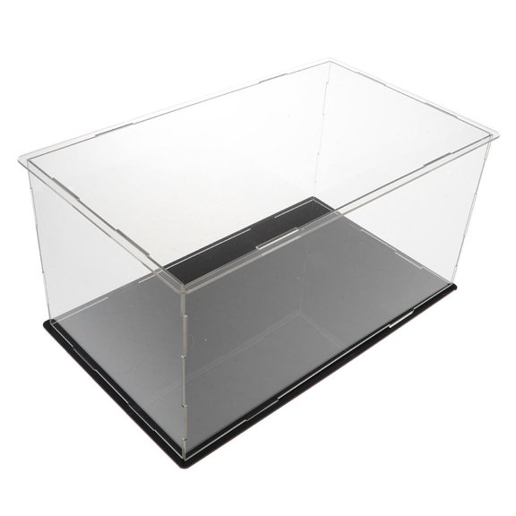 Vitrina de Acrílico a Prueba de Polvo Estuche de Protección para Muñecos de Peluche Cajas de Soporte Los 28x16x14cm Yotijar Vitrina de acrílico a prueba de polvo