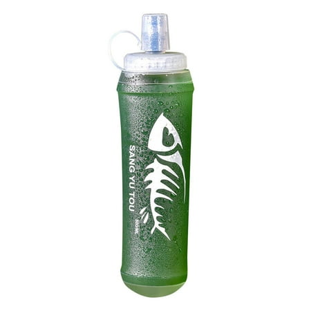 

Famure TPU Folding Flask Sports Water Bottle With Handle Sports & Outdoors Water Bottles For Sports Running Hiking Cycling Climbing Outdoor Travel feasible