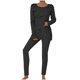 thumbnail image 2 of Puntoco Conjunto De Camiseta Y Pantalones Largos Con Cuello Redondo Y Manga Larga Con Estampado Informal Para Mujer Gris Oscuro Xl, 2 of 5