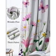 thumbnail image 6 of Spring Floral Black Out Curtains 54 Inch Long, Short Curtains for Small Window, Butterflies Botanical Farmhouse Room Darkening Farmhouse Window Curtains for Kitchen Bedroom 42"x54" 2 Panels, 6 of 8