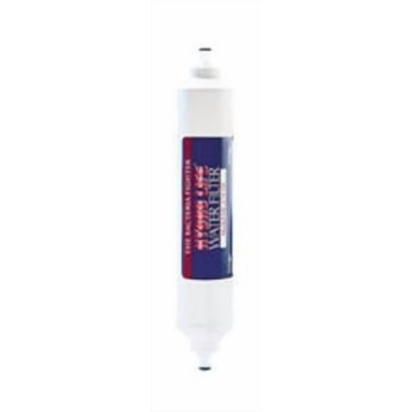 Camco Fresh Water Filter Cartridge 52101 Hydro Life; For HL170 Series; KDF and Activated Carbon; Removes Bacteria/Heavy Metals and Chemicals; With Quick Connect Fittings; Single