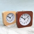 thumbnail image 4 of color Brune Rveil Bois Reveil Analogique De Voyage Lumineux Silencieux Sans Tic-tac Avec Fonction Snooze, Horloge Aiguilles Alarme Sonore Croi, 4 of 5