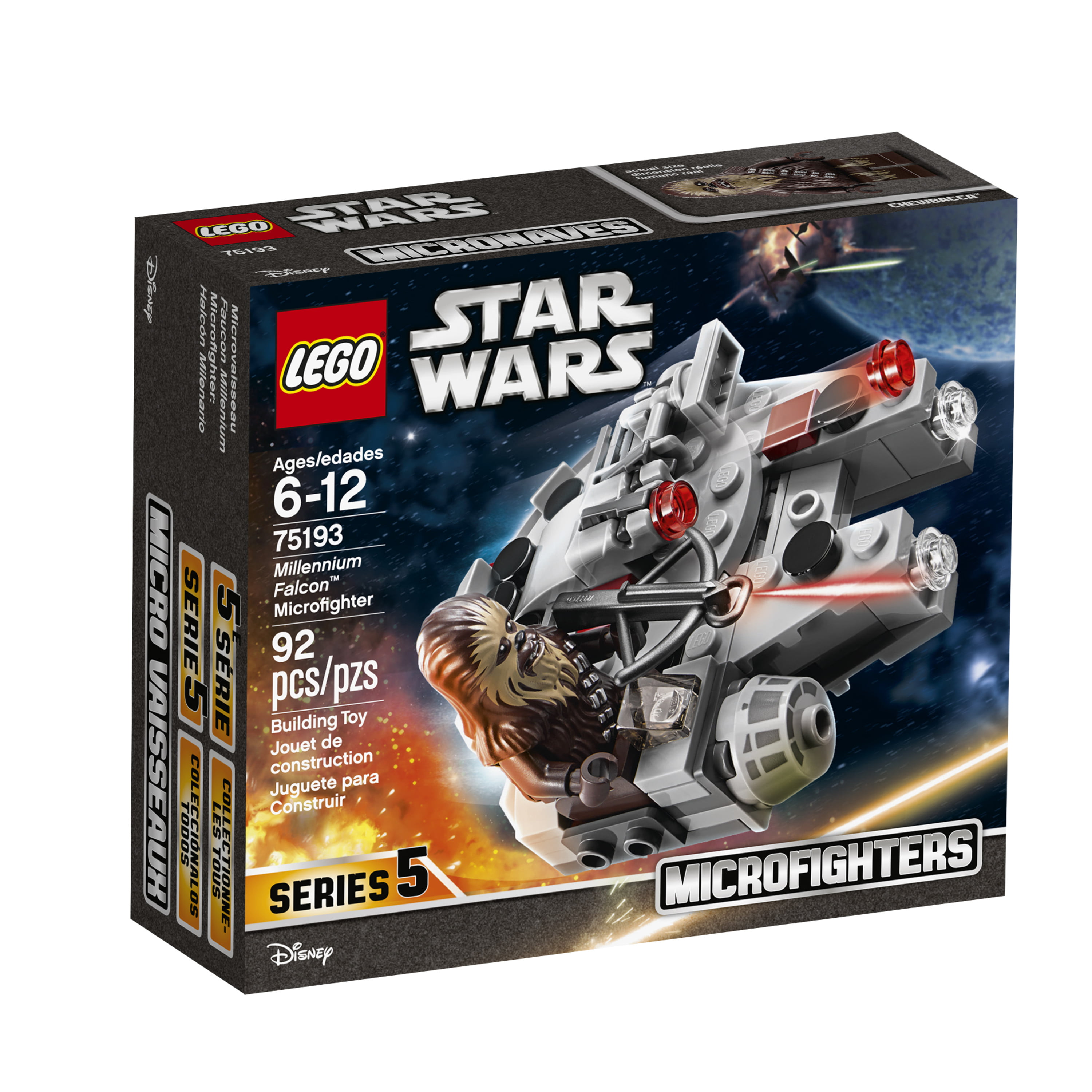 influenza Fængsling Funktionsfejl LEGO Star Wars TM Millennium Falcon? Microfighter 75193 - Walmart.com