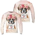 thumbnail image 3 of Happy Mother's Day Boxer with Flower Crown and Greeting Card All Over Print 3D Sweatshirt Unisex Merch Boxers Dog Lover Gifts Idea - 13004, 3 of 6