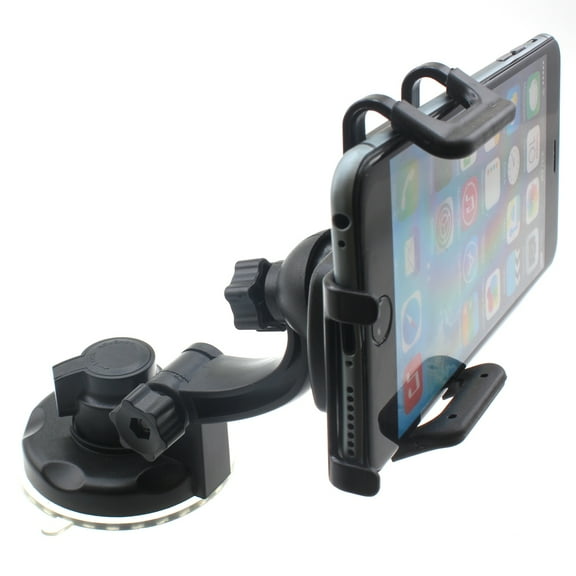 Windshield Car Mount for Google Pixel 9/Pro/XL - Holder Glass Cradle Swivel Dock