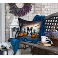 thumbnail image 4 of Papillon Spooky Halloween Fabric Decorative Pillow 18 in x 18 in, 4 of 5