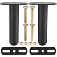 thumbnail image 1 of 2pcs Adjustable Bed Legs 18-33cm, Retractable Furniture Legs, Table Legs, Metal T-Shaped Legs, Bed Base Support, Height Adjustable Feet for Sofa, Bed, Wardrobe, Cabinet, 1 of 5