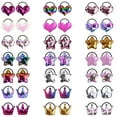 WXMZKDZ Hair Claw Clips,Mini Hair Clips NoSlip Grip Jaw Clips Glitter