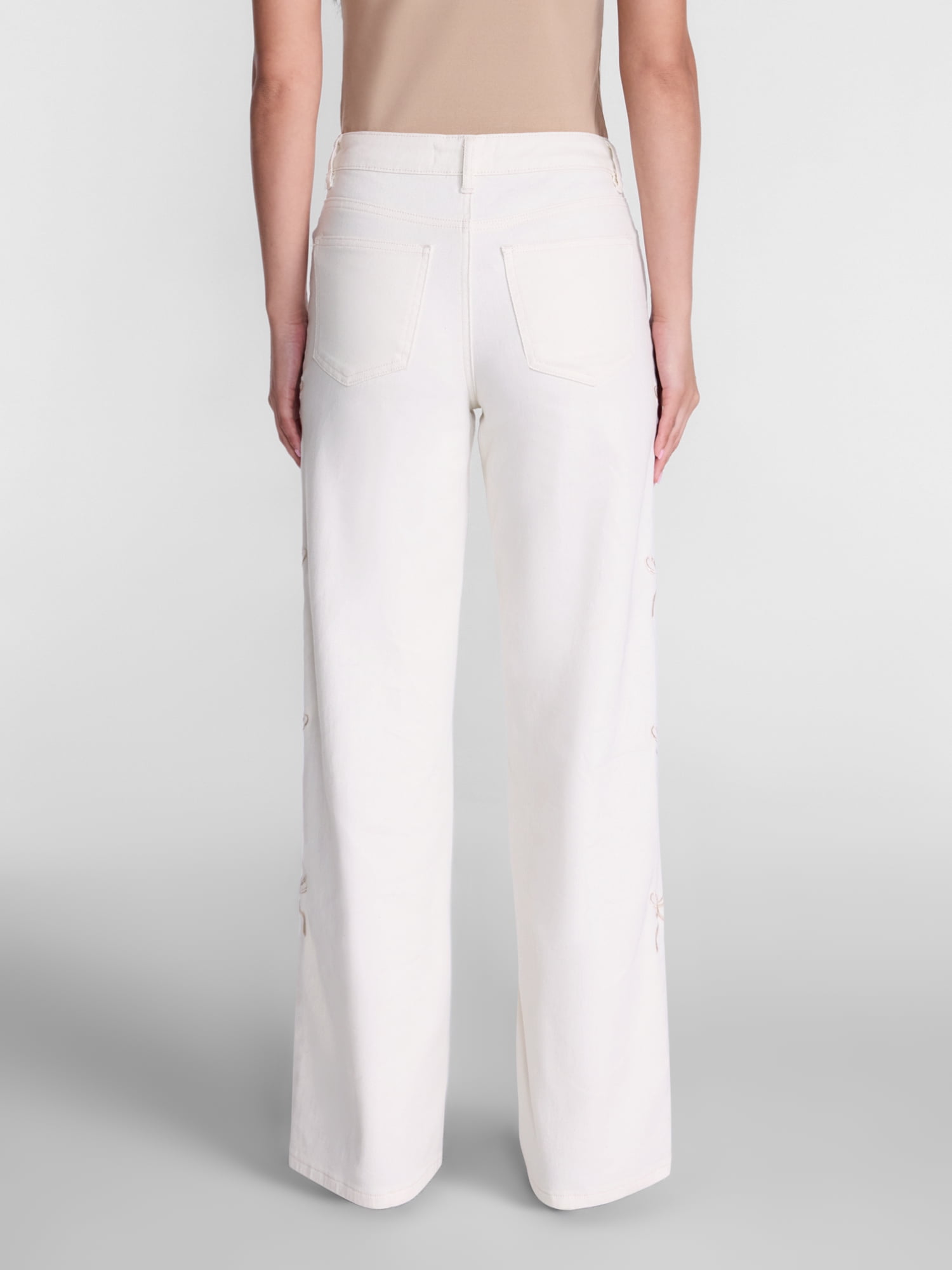 Madden NYC Women’s Ultra 90's Jeans with Bow Embroidery, 32'' Inseam, Sizes 00-18