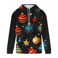 thumbnail image 5 of Yusimy Mens Christmas Printed Hoodie with Pockets & Drawstring Long Sleeve Pullover Athletic Top, 5 of 6