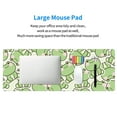 thumbnail image 5 of Rocae Cute Frog for Gaming Mouse Pad, Mouse Pad Large, Office Computer Keyboard Mousepad, Keyboard and Mouse Pad with Stitched Edges,31.5 x 11.8 in, 5 of 5
