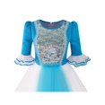 thumbnail image 4 of Robe Fille Bleue Mermaid Princesse Tulle Évasée 10 Ans, 4 of 8