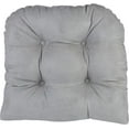 thumbnail image 3 of Klear Vu Gripper Overstuffed Universal Non-Slip Dining Chair Cushions for Kitchen Decor or Office Use, U-Shaped Skid-Proof Seat Pad, 17x17 Inches, 2 Count, Gray, 3 of 6