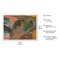 thumbnail image 2 of The Flageolet (Flute) Player on the Cliff - Le Pouldu France - From an Original Color Painting by Paul Gauguin c.1889 - Master Art Print (Unframed) 9in x 12in, 2 of 4