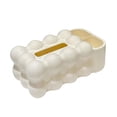 thumbnail image 3 of Caja de pañuelos, soporte elegante dispensador de caja de papel, caja de Control remoto para encimeras, restaurante, mesita de noche, baño, decoración Blanco, 3 of 8