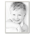 thumbnail image 2 of ArtToFrames 25" x 33" White Square Star Emboss Picture Frame, 25x33 inch White Wood Poster Frame (WOM-5125),  Pack, 2 of 7
