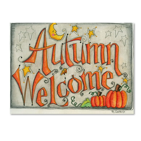 Trademark Fine Art 'Autumn' Canvas Art by Maureen Lisa Costello